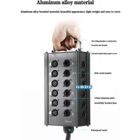 Multi-channel Al alloy Cable Blank Cable Box 16/24/32 Channels for Stage Mobile Audio XLR Male Female Audio Signal Cablebox hole