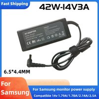 14V 3A 2.14A 1.78A 42W 6.5*4.4mm Ac Adapter Charger For Samsung LCD Monitor BX2235 S22A100N S19A100N S22A200B S22A300B S23A300B