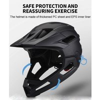 AliExpress Lumiadra Detachable Full Face Bicycle Helmet for Adults Breathable Chin Guard Bike Helmet Shield Road MTB Safety Cycling Equipments