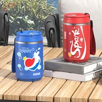 460ml Thermos Cup 304 Stainless Steel Double Wall Insulated Coffee Mug With Rope Leak-proof Tumbler Cold And Hot Drinking Cup N