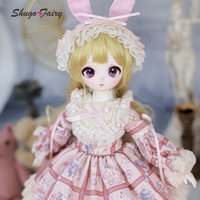 ShugaFairy Bjd Dolls 1/4 Makoto Sweet Love Lolita Style Imitation Show Anime Face Ball Jointed Dolls Gifts Bjd Doll Full Set