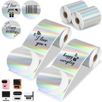Round Thermal Labels Paper for Phomemo M220 M200 M221 M110 Labels Maker, 1.96’’ x 1.96’’ Waterproof Sticker Mini Printer Paper