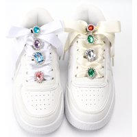 1PC Diamond Shoelaces Decoration Luxurious Shiny Rhinestones Buckle Shoes Accessories Plastic Shoe Charms Design for AF1 Sneaker