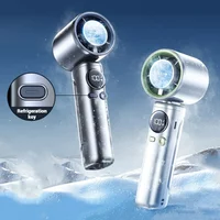 2025 Upgraded Electric Mini Fan Refrigeration Handheld Fan USB Rechargeable Portable Cooling Fan Air Cooler
