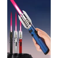 Strong Flame Torch Lighter Windproof Red Flame Adjustable Flame Size 360° Inverted Ignition Camping Kitchen Tools
