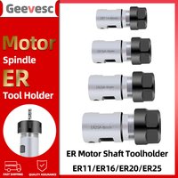 ER8 ER11 ER16 ER20 ER25 Chuck Collet Spindle DIY Motor Shaft Extension Rod Spindle Chuck Lathe Tool Spindle Tool Bar Set 4mm 5mm