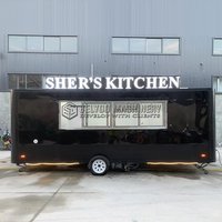 Belyoo Luxury Multifunction Concession Food Trailer Coffee Vending Truck Big Mobile Food Truck Food Trailer for Street Fast Food
