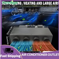 Universal Electric Air Conditioner Outlet 12V Underdash Air Conditioning Wind Gap 24V for Car Bus Van Truck RV Motorhome Camper