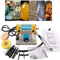 Polisseuse de pierre 220V 350W, bricolage, travail du bois, bijoux en Jade, tour d'établi dentaire, rectifieuse, outils de ponçage