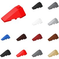 50pcs Puzzle Particle 43710 Wedge 4x2 Triple Left Building Blocks Kit Plate Board Bricks Toys Birthday Kid Gift Dropshipping