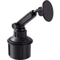 Car Cup Holder Magnetic Phone Mount 360 Rotation Secure Flexible Clip On Universal Smartphone Stand