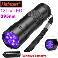 Portable LED Ultraviolet Torch IPX4 Waterproof 395nm 3W Mini UV Pen Light Banknote Pet Urine Stains Detector Pocket Torch Lamp