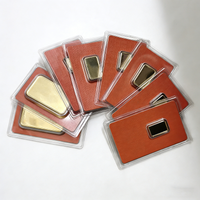 1g/2.5g/10g/50g Gold Plated Bars In Orange Sealed Package Non Magnetic Switzerland Gold Bullion Gifts Metal Crafts Souvenir