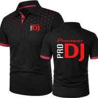 Polo Shirt DJ Muziek Pioneer Pro Men's Short Sleeved Tee Casual Sports 3D Print Jersey Street Rap Hip Hop POLOS Tshirt Oversized