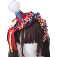 Opening scene of the circus fairy tale handmade clown headband KC's grotesque style Lolita hat Lolita hair accessory