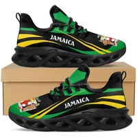 Jamaica Flag Print Sneakers Women's Outdoor Sports Running Shoes Breathable Soft Footwear Trainer Fashion Casual Shoes For Men