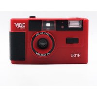 2026 In Sock Non-Disposable Film Camera Vibe Vintage Retro 501F 35mm Reusable Black/Red/Champagne Silver/Pink