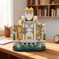 498pcs MOC Disneieny It S A Small World Microscale Clocktower Model Toy Building Blocks Architecture Festival Gifts Idea
