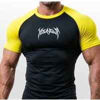 New Compression T-Shirt Men Bodybuilding Sportswear Short Sleeve Quick Dry Workout Shirts Sport Tops Tee Gym Running