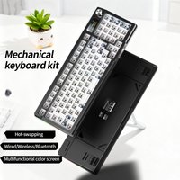 YINDIAOY95 Keyboard Kit Hotswap TFT Screen Full RGB Backlit 2.4GHz Bluetooth Wireles Custom DIY Mechanical Keyboard