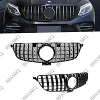 For Mercedes-Benz W166 GLE class GLE350 GLE400 GLE500 2016-2019 Car Front Bumper Grille Centre Panel Styling Upper Grill