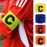 High Quality Leader Match Football Armband Professional Captain Arm Band Bracelet Adjustable Bright Competition Soccer Gift