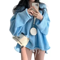 Autumn Winter Loose Sweater Women Fashion Female Long Sleeve V-neck Vintage Pullover Knitted Shirts Casual Sweaters Knitwear