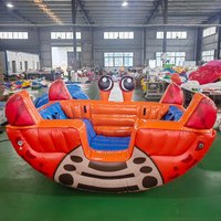 Inflatable Playground Equipment Pirate Rocking Boat Watermelon Seesaw Crab Chair Soft Play Set For Kids Party