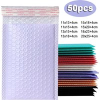 50PCS Purple Bubble Mailers Bubble Padded Mailing Envelopes Mailer Poly for Packaging Self Seal Shipping Bag Bubble Padding image 4