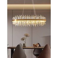 Dimmable LED Crystal Series Gold Black Hanging Lamps 2026 Chandelier Lighting Suspension Luminaire Lampen For Dinning Room