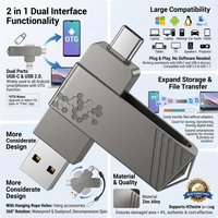 2 in 1 Flash Drive High Speed Pen Drive OTG Type C USB A Interfaces for MacBook Android USB Flash Drive OTG Micro USB Pen Drive