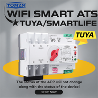 TOMZN TOQ7S 3P AC380V WIFI Smart Dual Power Automatic Transfer Switch Restart Status 50mS WIFI/AUTO/Manual Changeover Switch