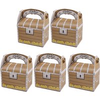 5/10/20pcs Treasure Goodies Box Pirate Party Favor Pirate Theme Decoration Candy Biscuit Pack Box for Halloween Party Supplies