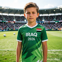 Iraq 2026 T Shirts Soccer Jersey For FansShort-Sleeve T-Shirt for Kid/Adlut,Suitable for Outdoor Activities And Everyday Wear