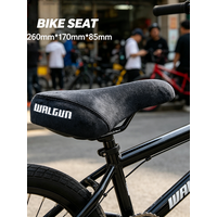 AliExpress WALGUN Walgun BMX Retro Bicycle Accessories Stunt Wheelie Bike Saddle Black Flannelette With Embroidery MTB Road Comfortable Seat