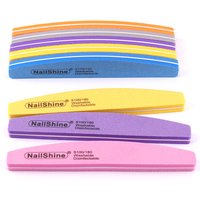 5Pcs /10Pcs Boat Sponge Nail Buffers 100/180 Grit Colorful Sandpaper Files Sponge Block Sanding Double Sided Stick Manicure Tool