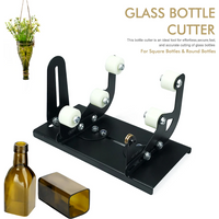 DIY Glass Bottle Cutter Tool Square Round Wine Beer Glass Sculptures Cutter Machine for Beer Glass Cutting Bottles Holder