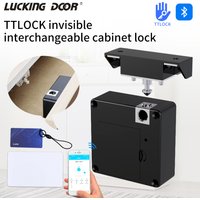 NFC IC Card TTlock App Unlock Lock Keyless Invisible Cabinet Door Lock Drawer Locker Furniture Wooden Electronic Smart Locks