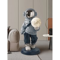 Large astronaut landing ornaments, light luxury astronaut lamps, living room decorations, TV cabinet housewarming gifts