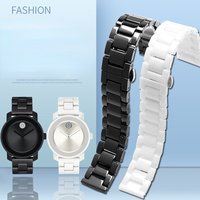 Hohe qualität keramik armband 14 15 16 17 18 19 20 21 22mm schwarz weiß armband männer frauen stahl Schnalle armband Armband