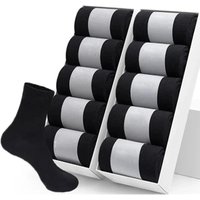 5/15 Pairs High Quality Men‘s Socks Cotton Casual Business Middle Black Breathable Male Crew Socks Dress Gifts Socks Size 38-44