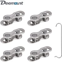 6 Pairs Bicycle Quick Link& Release for 1/6/7/8/9/10/11/12 Speed Chain Reusable Carbon Steel Missing Link Silver Gold Connector