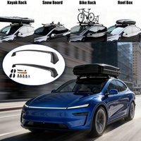 Roof Rack Cross Bars For Tesla Model Y Juniper 2017-2025 Aluminum Easy To Install No Drilling In Stock Waterproof Factory Direct