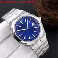 High luxury New Men Watches Automatic Mechanical OverSeas 904l Stainless Steel Black Blue Sapphire Sport Watches Customized