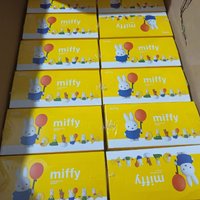 Genuine Anime Miffy Rabbit Refrigerator Magnet Collection Blind Box Cute Paintbrush Star Moon Balloon Creative Toys Kids Gifts