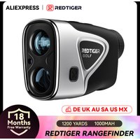 REDTIGER C016 Golf Entfernungsmesser mit Steigungsmessung und Pin-Lock-Vibration, Distanzmesser mit wiederaufladbarem Akku, Laser-Entfernungsmesser