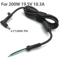 DC4.5*3.0MMPin Power Supply Plug Connector With Cord / Cable For H p 19.5V 10.3A 200W 230W 90W 180W Laptop Adapter Charger 3Wire