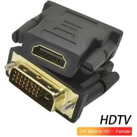 DVI 24+1 to HDTV Adapter Bi-Directional HDTV to DVI Cable Adapter Coupler DVI to HDTV Cable Converter For PC HDTV Projector PS4