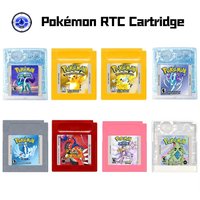 GBC RTC Pokémon Series Clock Game Card , Prism,Cubic Crystal , Digimon Crystal ,Scarlet, GBC Pokémon Series English Game Card