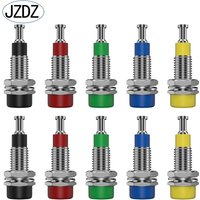 JZDZ 10pcs 2mm Banana Socket Binding Post M6 Terminal Nut Banana Plug Jack Electrical Connector Test Hole DIY Parts J.40006